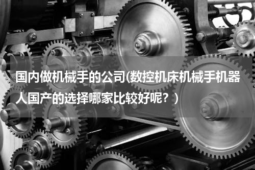 国内做机械手的公司(数控机床机械手机器人国产的选择哪家比较好呢？)