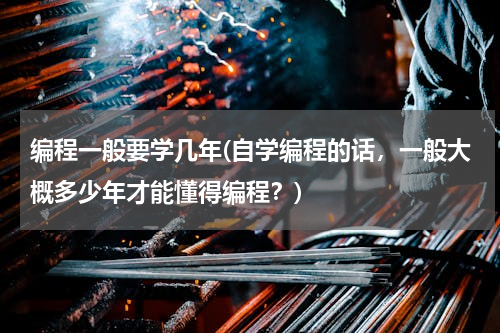 编程一般要学几年(自学编程的话，一般大概多少年才能懂得编程？)