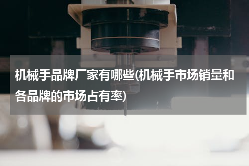机械手品牌厂家有哪些(机械手市场销量和各品牌的市场占有率)