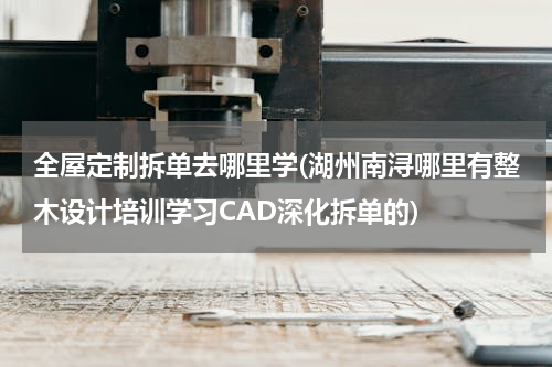 全屋定制拆单去哪里学(湖州南浔哪里有整木设计培训学习CAD深化拆单的)